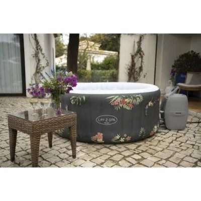 Bestway aruba air jet 3 inflatable jacuzzi, tropical design, 1.70 x 0.66 meters